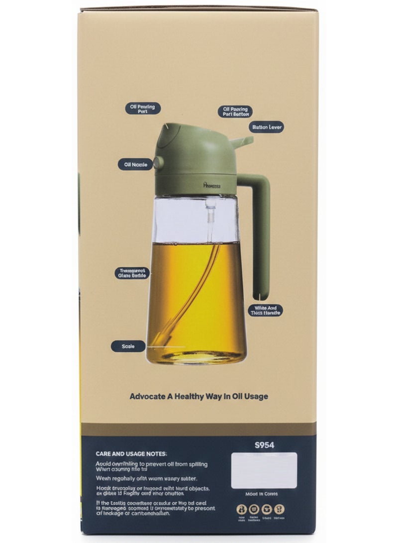 HomePro 2-In-1 Dispenser & Sprayer Green 470 ML - Image 2